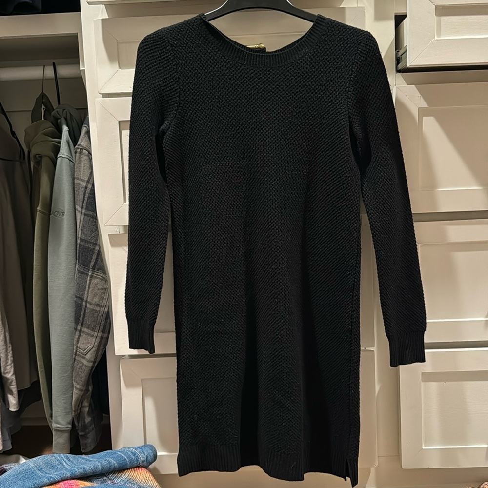 Black sweater dress